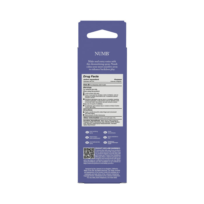 Intimate Enhancements Numb Anal Numbing Spray 2 oz.