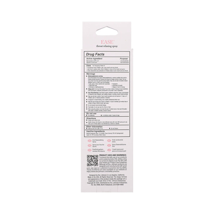 Intimate Enhancements Ease Throat Relaxing Spray Cotton Candy 2 oz.