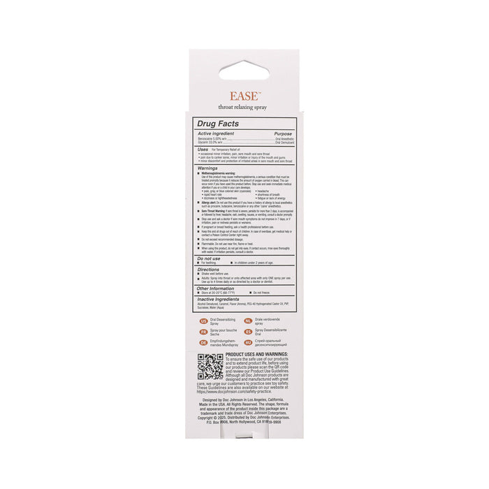 Intimate Enhancements Ease Throat Relaxing Spray Salted Caramel 2 oz.