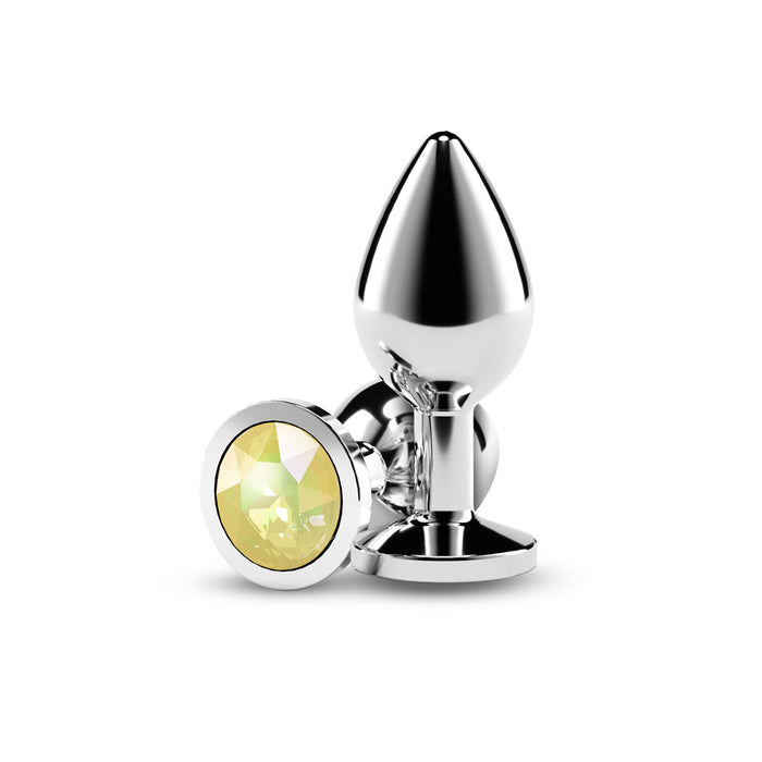 Rear Assets Silver Medium Yellow Gem