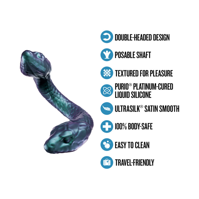 Temptasia Twin Python Double Headed Snake Dildo Dark Milennia