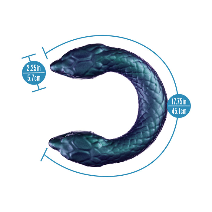 Temptasia Twin Python Double Headed Snake Dildo Dark Milennia