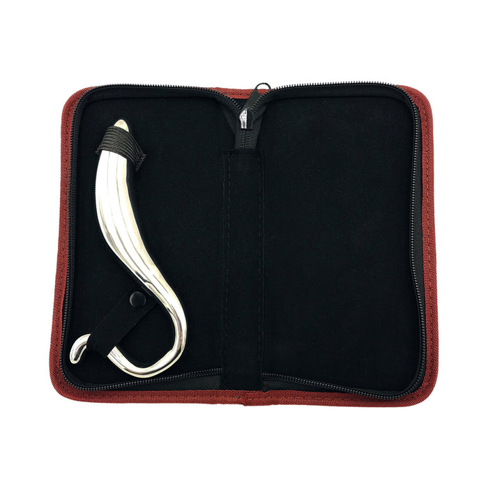 Rouge Stainless Steel Hollow Curved Wand In Case