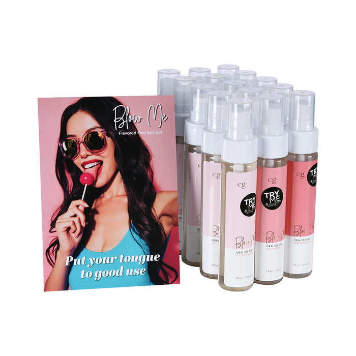CG Blow Me Oral Sex Gel 16-Piece Bundle with Testers