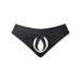 Male Power Open Ended Thong Open Black L/XL