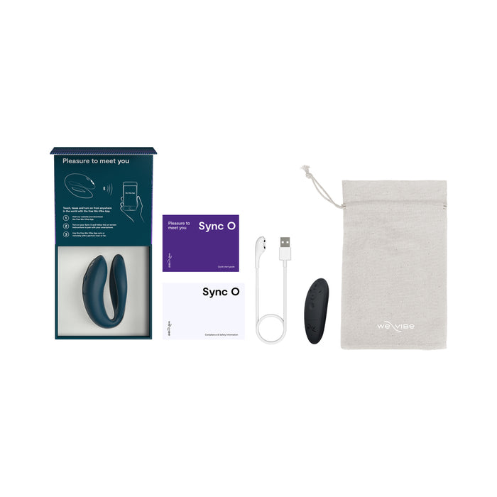 We-Vibe Sync O Rechargeable Remote Control Couples Vibrator Velvet Green