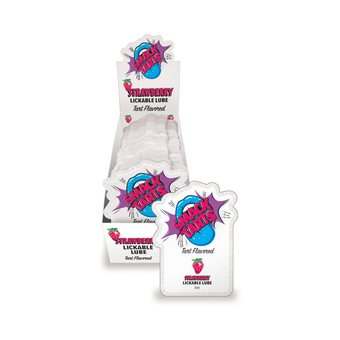 Smack Tarts Lickable Lube Sour Strawberry 3 ml Pouch 36-Piece Display