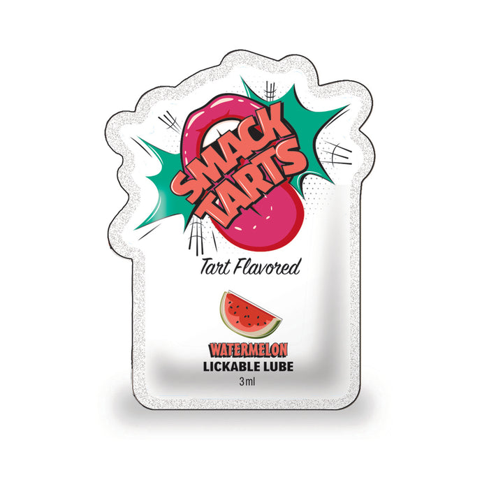 Smack Tarts Lickable Lube Sour Watermelon 3 ml Pouch 36-Piece Display