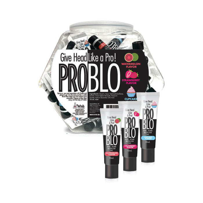 Problo 10 ml Tubes Cupcake Strawberry and Watermelon 66-Piece Fishbowl