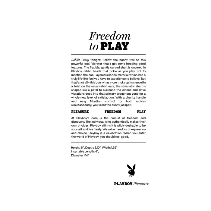 Playboy Rabbit Party Petal