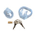 Blue Line Small Dick Acrylic Mini Chastity Cage