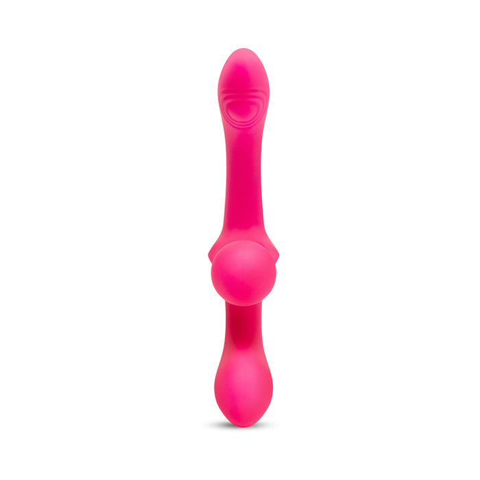 Together Double Tap Dual-Ended Vibrating Strapless Strap-on
