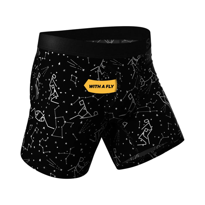 Shinesty The Big Bang Glow-in-the-Dark Constellation Ball Hammock Pouch Underwear with Fly L
