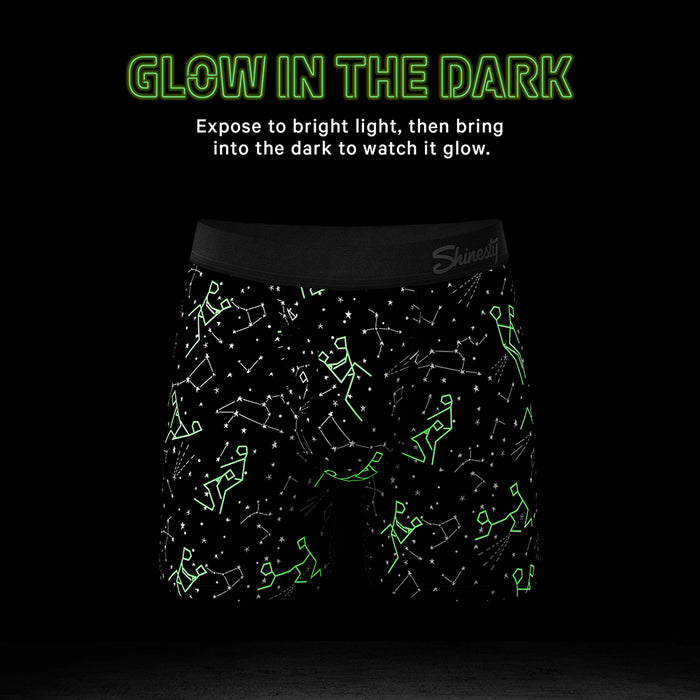 Shinesty The Big Bang Glow-in-the-Dark Constellation Ball Hammock Pouch Underwear with Fly L