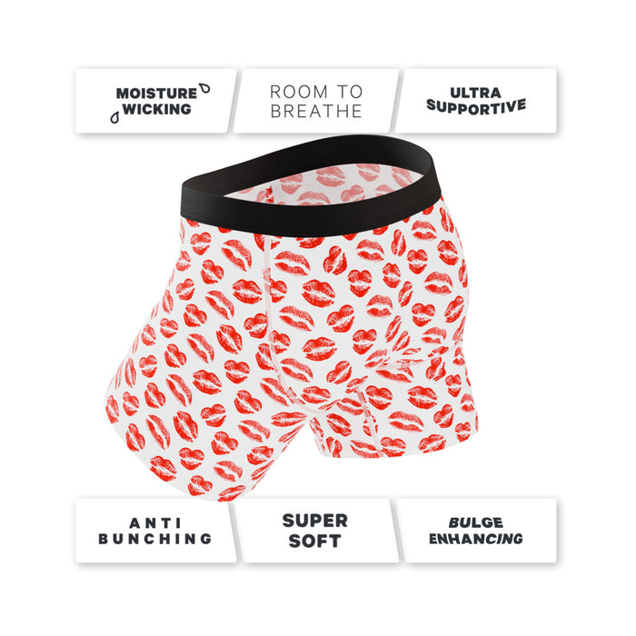 Shinesty The Pucker Up Lipstick Kiss Ball Hammock Pouch Underwear with Fly L