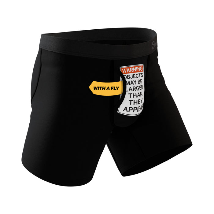 Shinesty The Rear View Size Warning Ball Hammock Pouch Underwear L