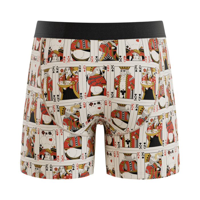 Shinesty The Bottomless Blackjack Vintage Playing Cards Ball Hammock Pouch Underwear with Fly 2XL