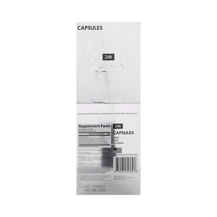 Rhino 24K Capsules 24-Pack Display