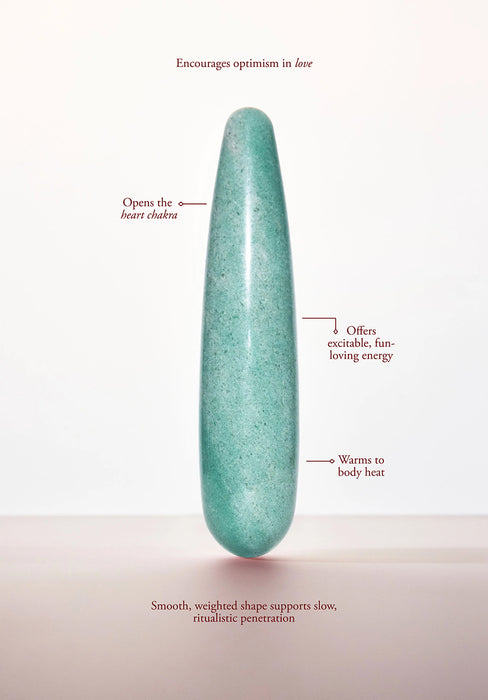 Chakrubs Indian Jade Original Green Aventurine Wand
