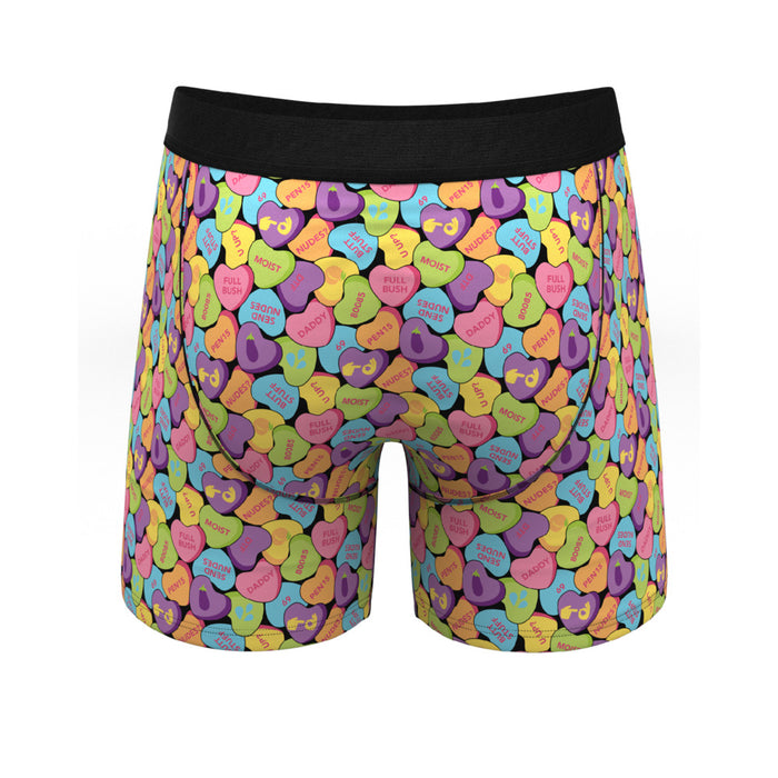 Shinesty The Candy Crush Candy Hearts Ball Hammock Pouch Underwear with Fly M