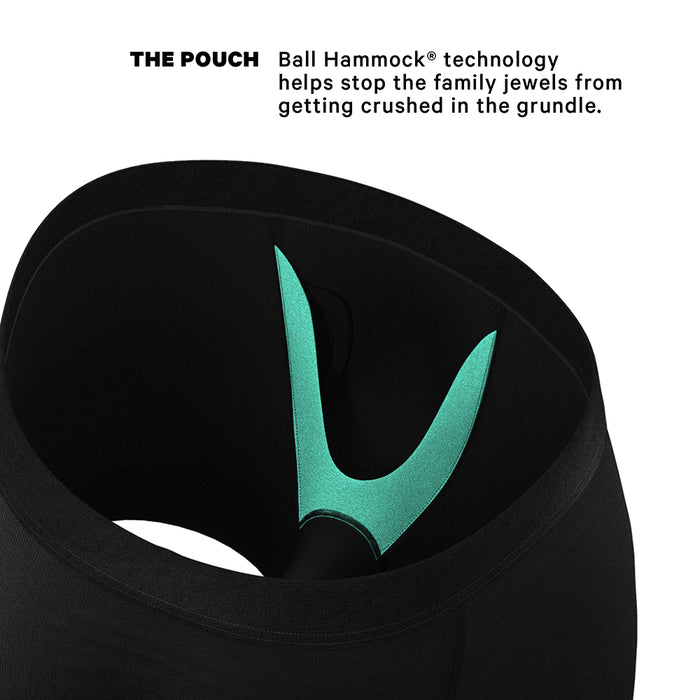 Shinesty The 009 Black Tuxedo Ball Hammock Pouch Underwear with Fly S