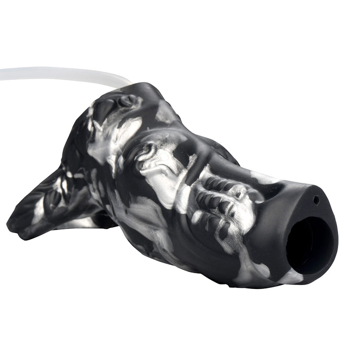 Creature Cocks Night Prowler Squirting Silicone Penis Enhancer Silver