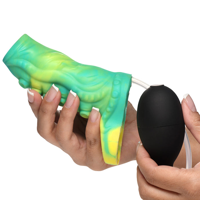 Creature Cocks Siphon Tentacle Squirting Silicone Penis Enhancer Green