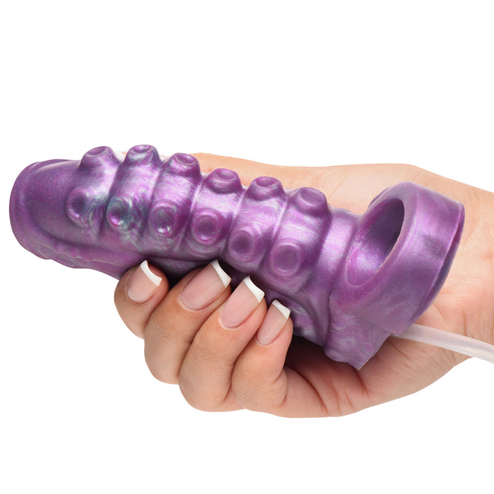 Creature Cocks Siphon Tentacle Squirting Silicone Penis Enhancer Purple