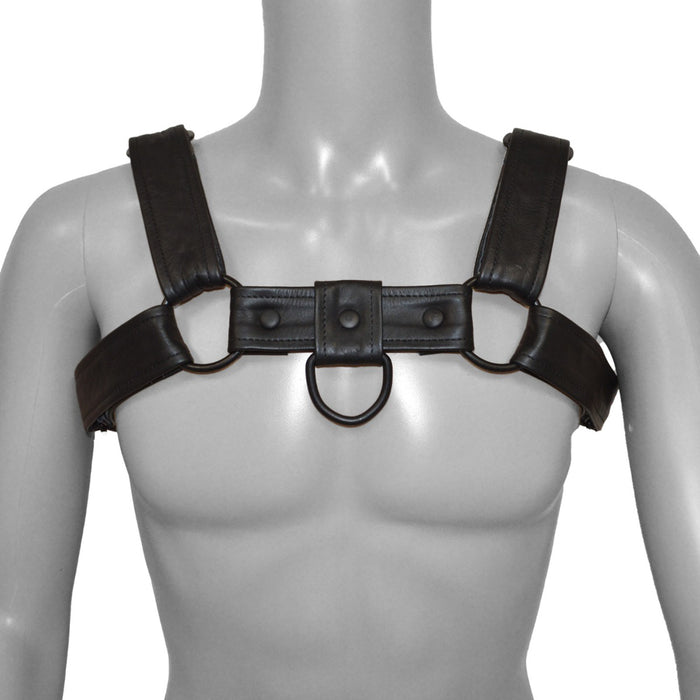 Prowler RED Bull Harness Black with Metal Fittings M
