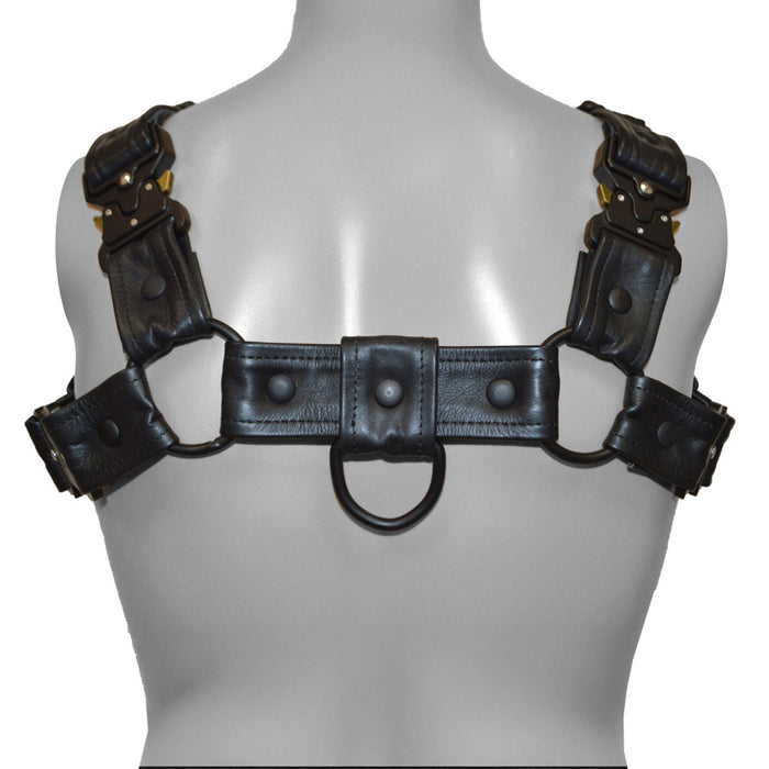 Prowler RED Bull Harness Black with Metal Fittings S