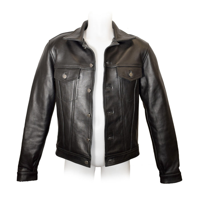 Prowler RED Leather Trucker Jacket S