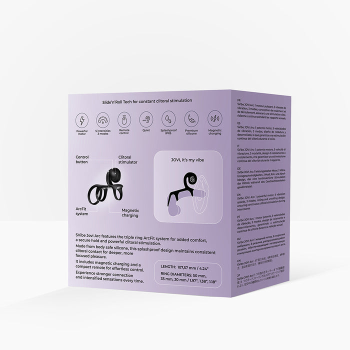 SVibe Snail JOVI Arc Couples Ring Noir Haze