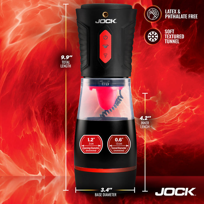 JOCK Advanced Blow Job Sucking, Licking, & Vibrating Masturbator