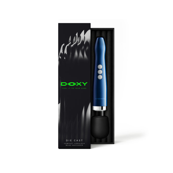 Doxy Die Cast Compact Cordless Wand Blue