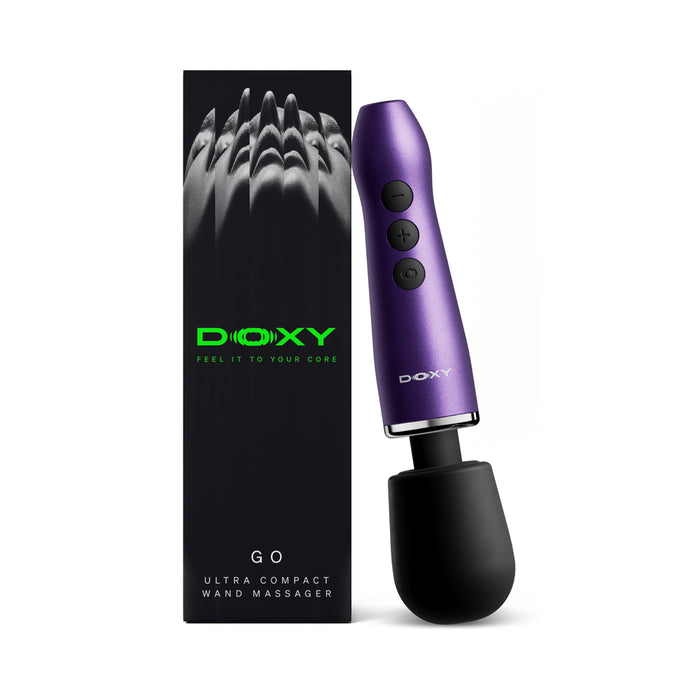 Doxy Go Travel-Sized Wand Massager Purple