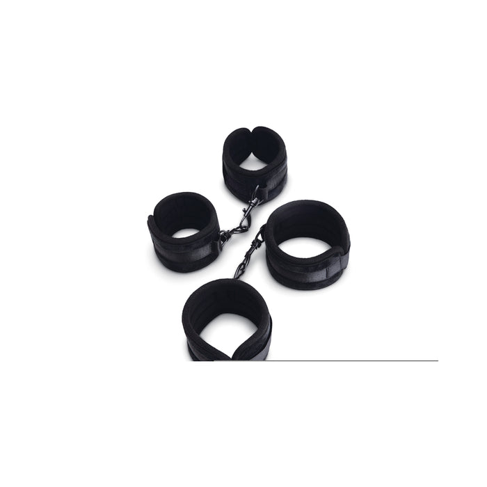 Me You Us Padded Velvet Wrist and Ankle Cuff Set