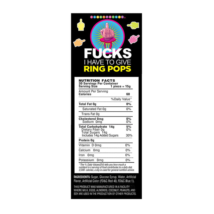 Last Fuck Ring Pop 30-Piece Display