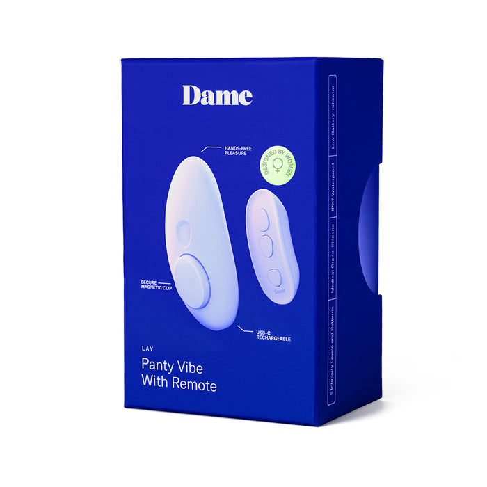 Dame Lay Panty Vibrator with Remote Control