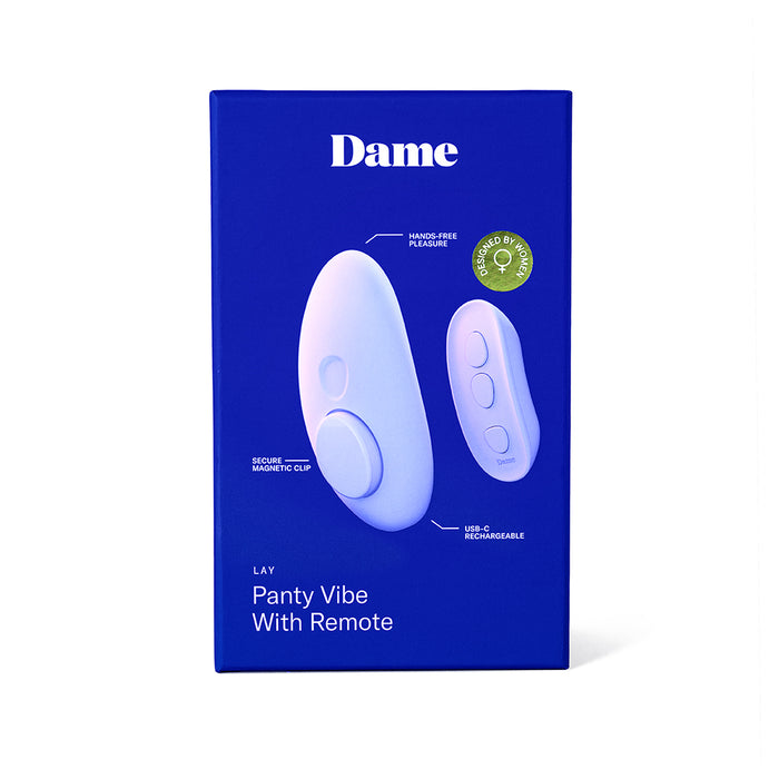 Dame Lay Panty Vibrator with Remote Control