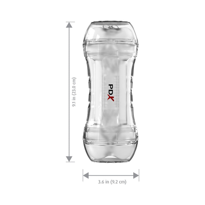 PDX Extreme Wet Pussies Super Flip-A-Pussy Over Self-Lubricating Stroker Frosted