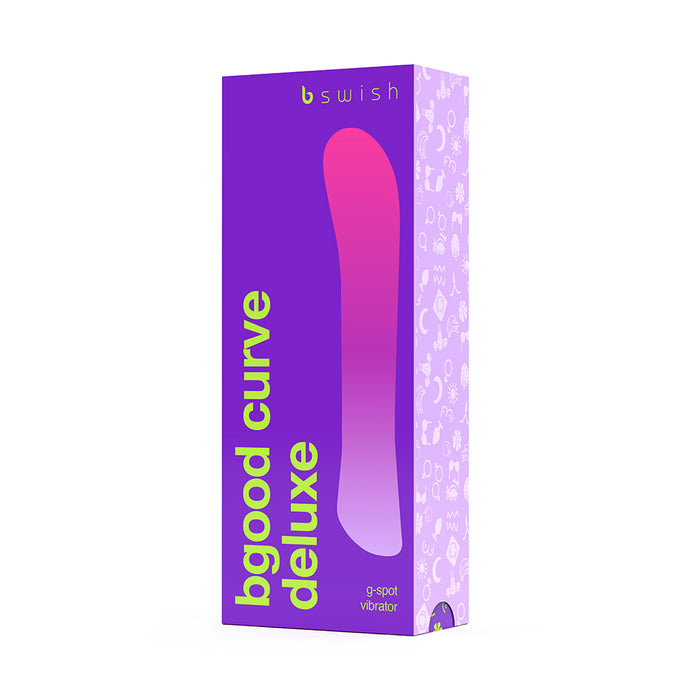 B Swish Bgood Deluxe Curve Vibrator Violet