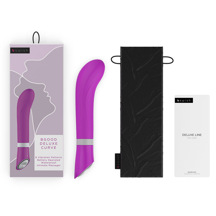 B Swish Bgood Deluxe Curve Vibrator Violet