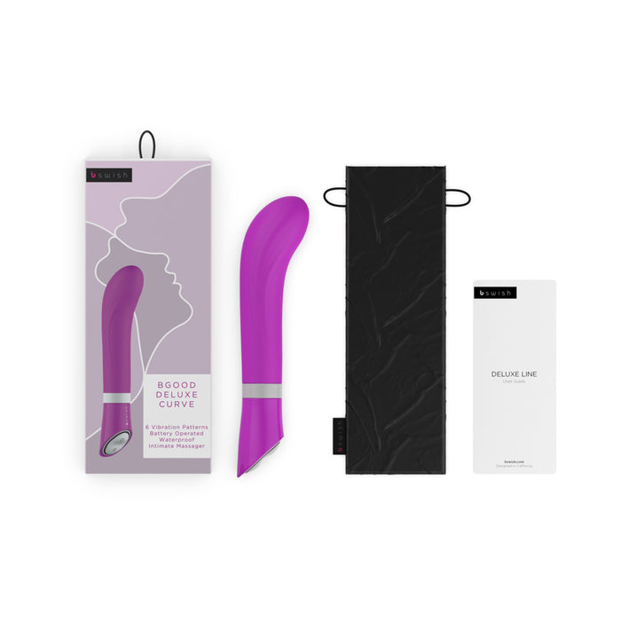B Swish Bgood Deluxe Curve Vibrator Violet