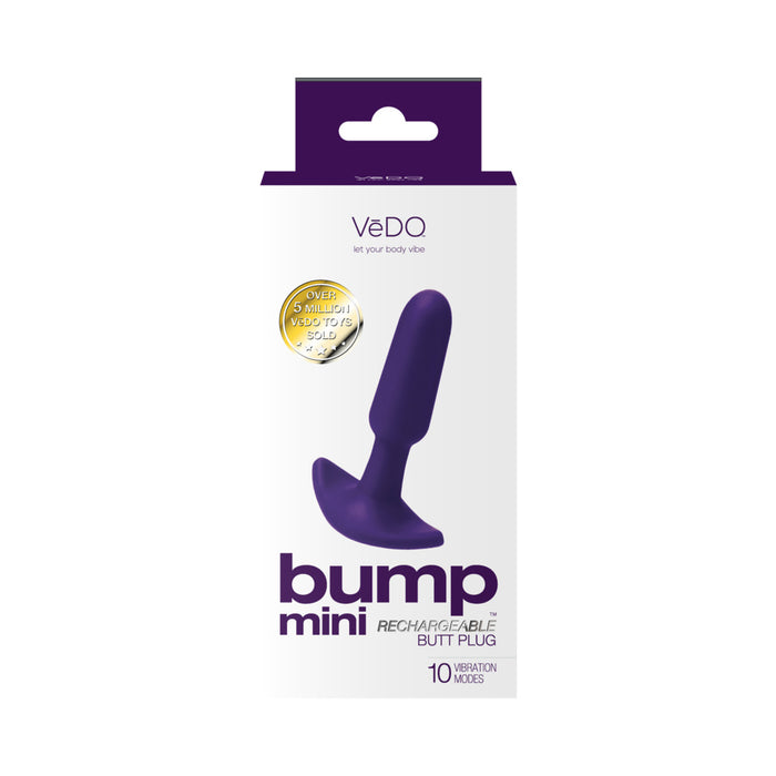 VeDO Bump Mini Rechargeable Anal Plug Purple