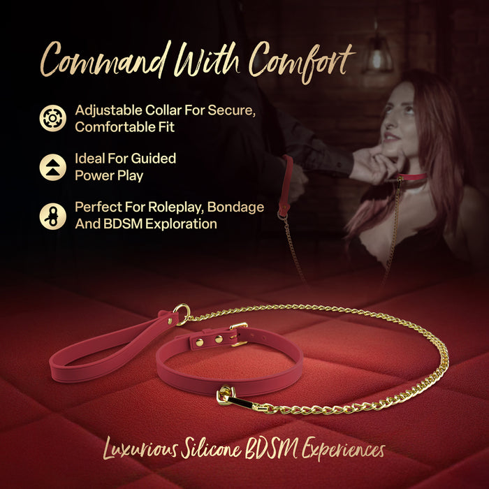 Temptasia Ardor Collar & Leash Red