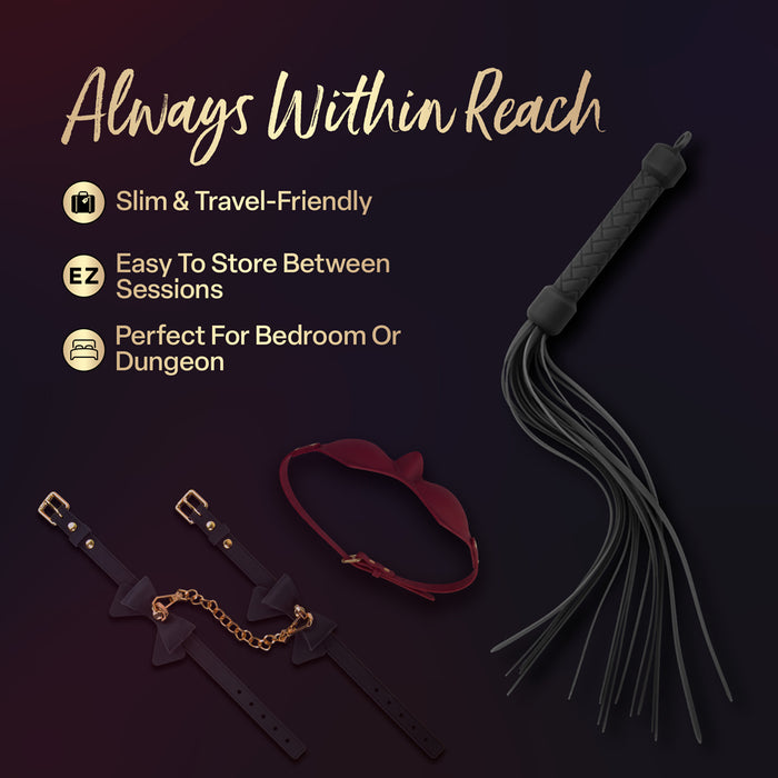 Temptasia Ardor Flogger Black