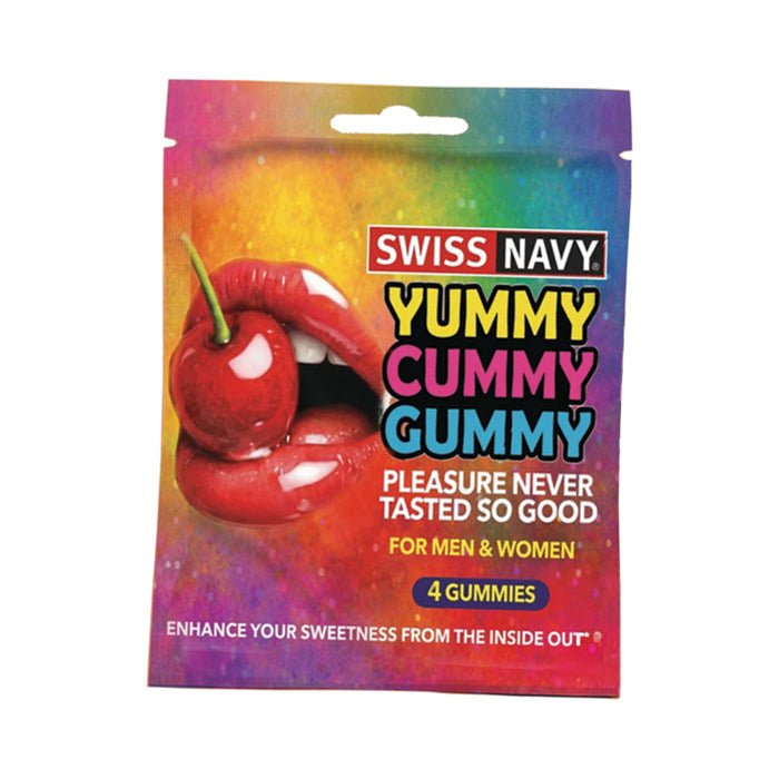 Swiss Navy Yummy Cummy Gummy 4ct Packet