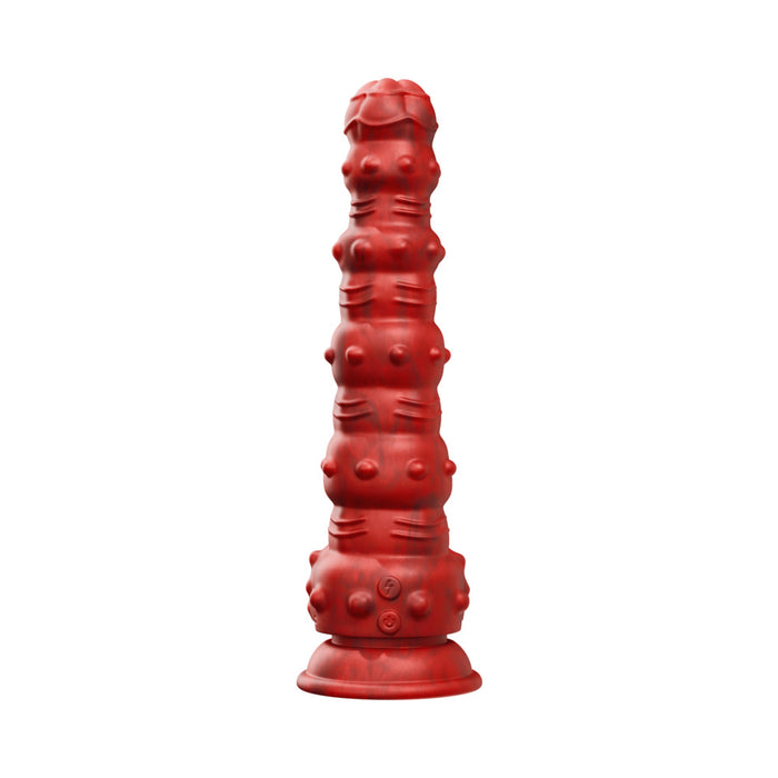 Tentra Rengol Studded Demon Thrusting Dildo Red