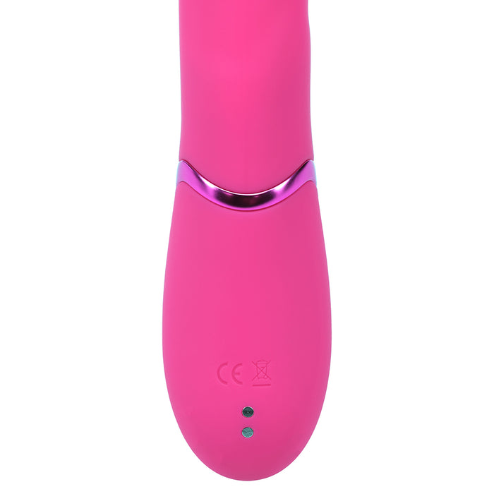 VIVE Fiore Rechargeable G-Spot Air Wave and Tapping Flared Clit Stimulator Pink