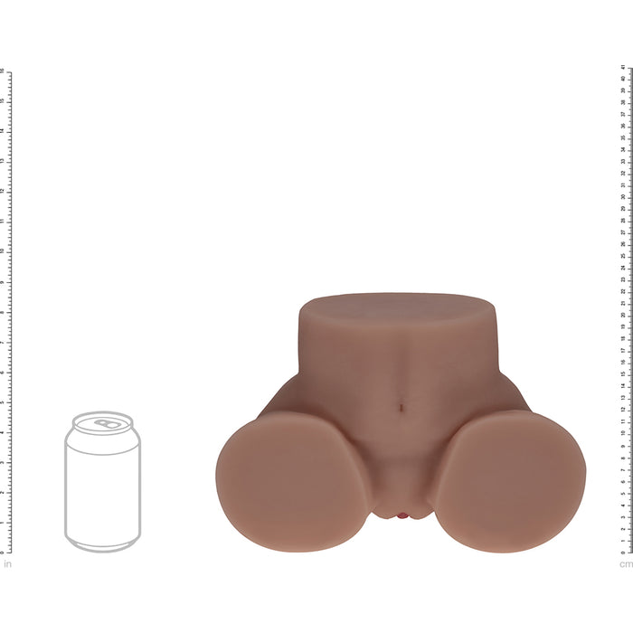 Xkin Bodyforms Kaya Bloom Dual Entry Vibrating Masturbator Brown